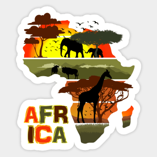 Africa Sticker